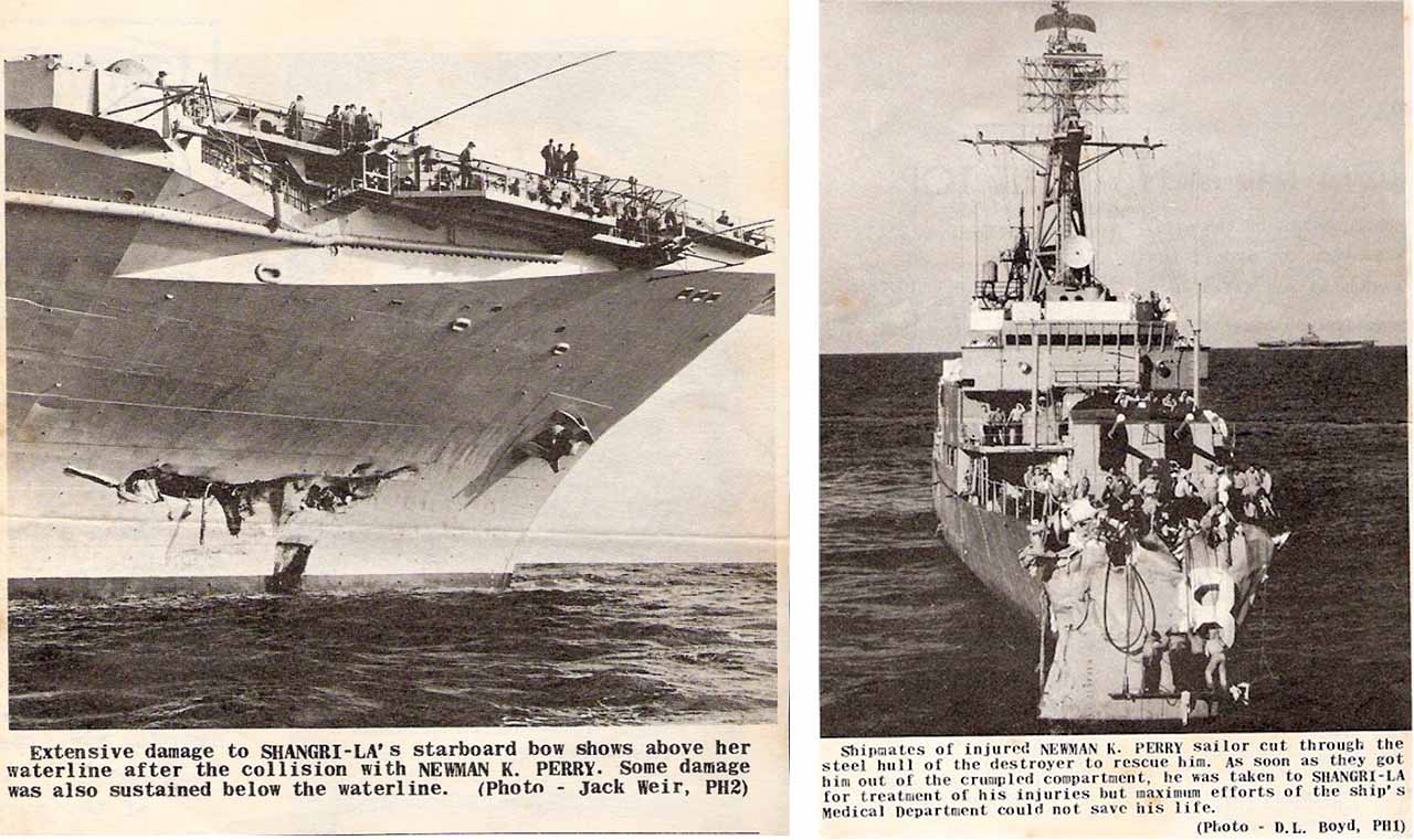 USS Shangri-la - USS Newman K. Perry - NVS