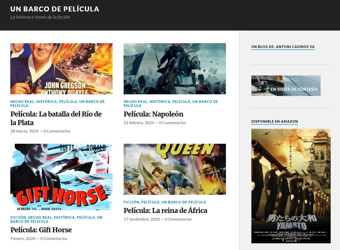 Un barco de película