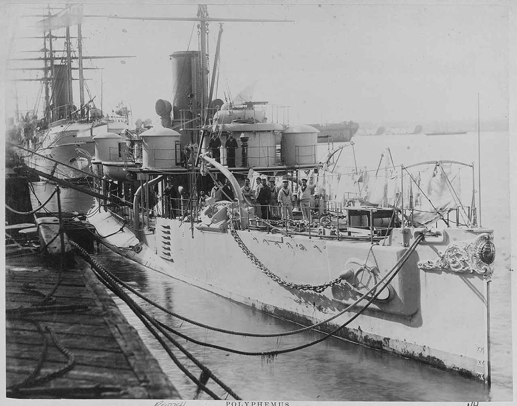 Efeméride: 14 de agosto de 1899 – torpedero ariete HMS&nbsp;Polyphemus