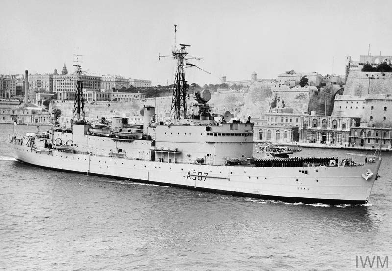 GUIDED WEAPONS TRIAL SHIP HOMEWARD BOUND. DECEMBER 1961, MALTA.