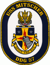 USS MITSCHER DDG 57 Crest