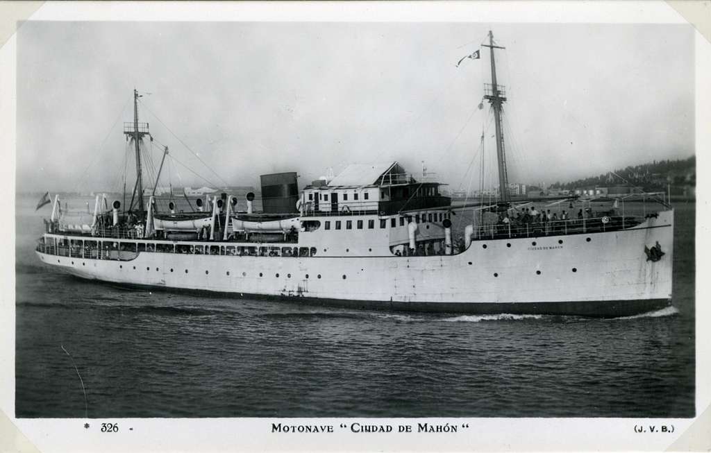 Efeméride: 17 de marzo de 1939 – motonave Ciudad de&nbsp;Mahón