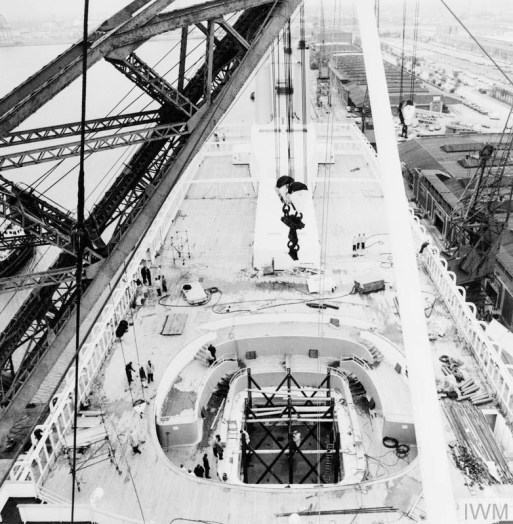 CONVERSION OF THE LINER CANBERRA FOR FALKLANDS WAR SERVICE, SOUT