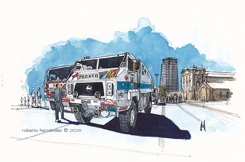 Pegaso 7222 Dakar 1987 - RH-IB