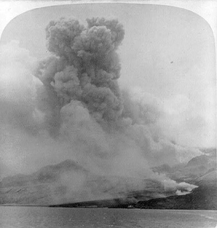 Erupción Monte Pelee